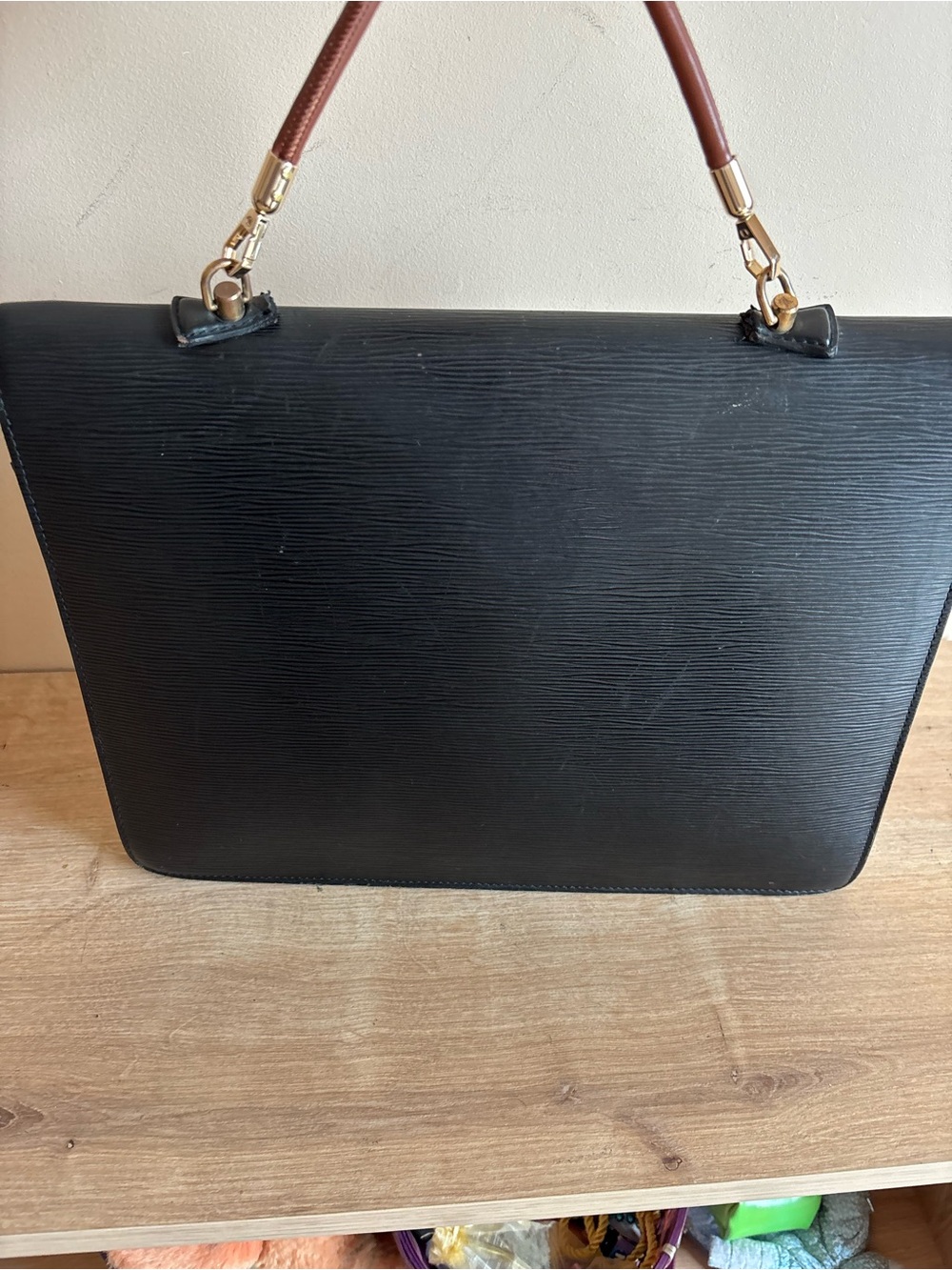 Authebtic Louis Vuitton black tote briefcase - Picture 7 of 11